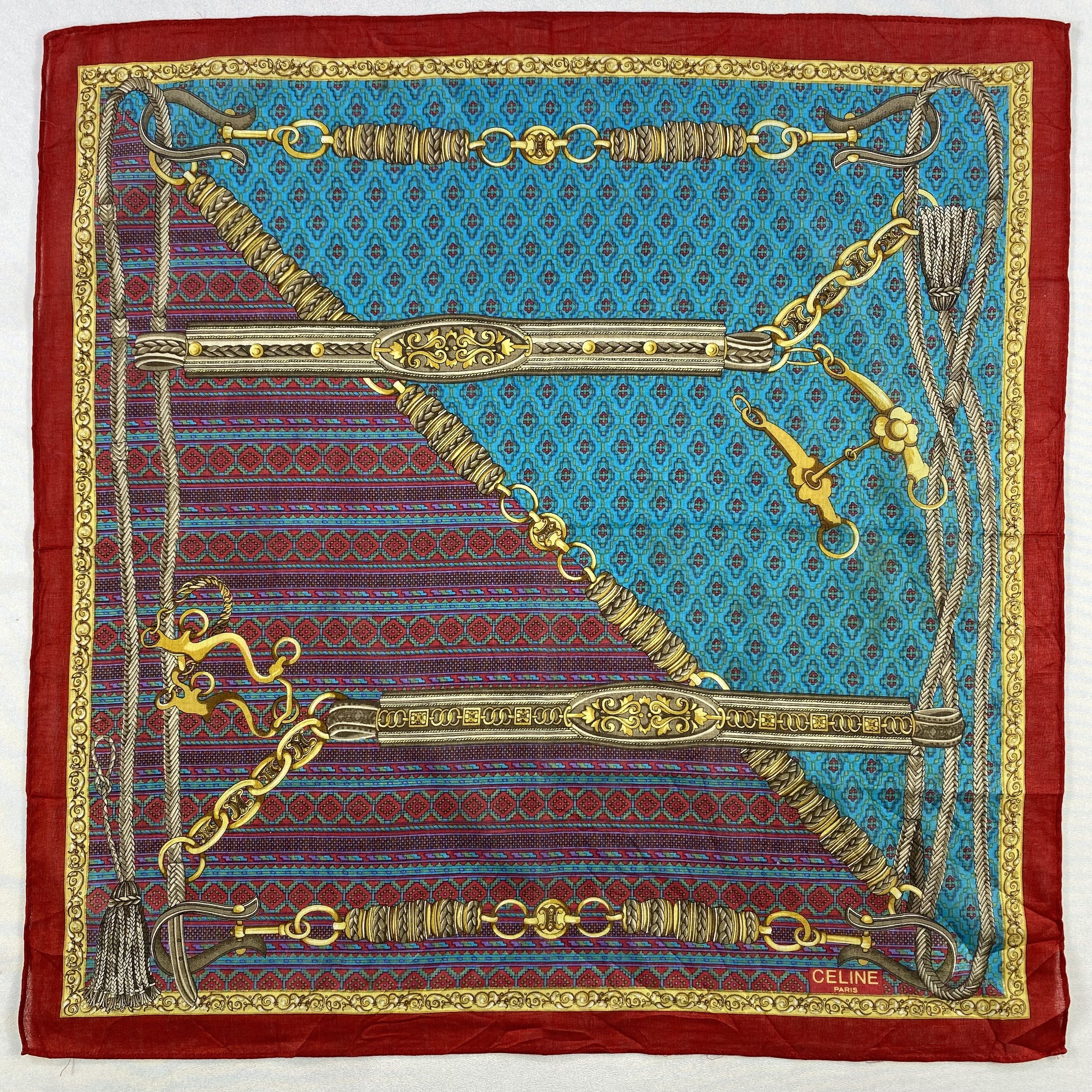 Celine × Vintage Celine Bandana/ Handkerchief / Neckerchief Size ONE SIZE - 1 Thumbnail