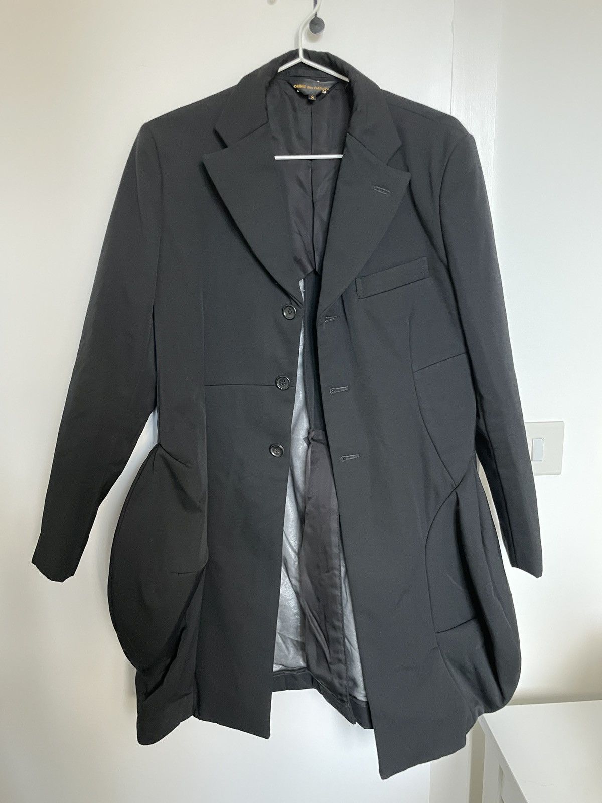 Comme des Garcons × Japanese Brand Comme Des Garçons black blazer jacket Size S / US 4 / IT 40 - 1 Thumbnail