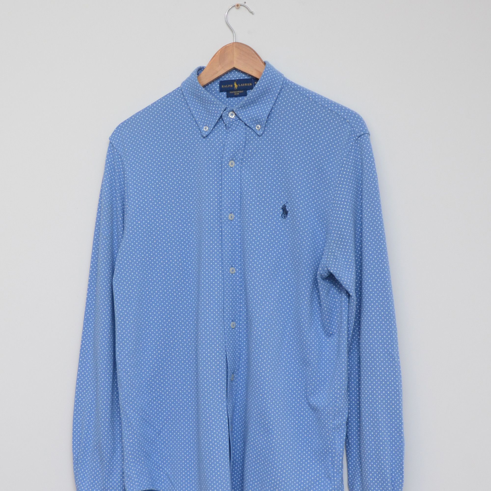 Ralph Lauren Ralph Lauren Featherweight Mesh Shirt Cotton Micro Pattern Size US M / EU 48-50 / 2 - 2 Thumbnail