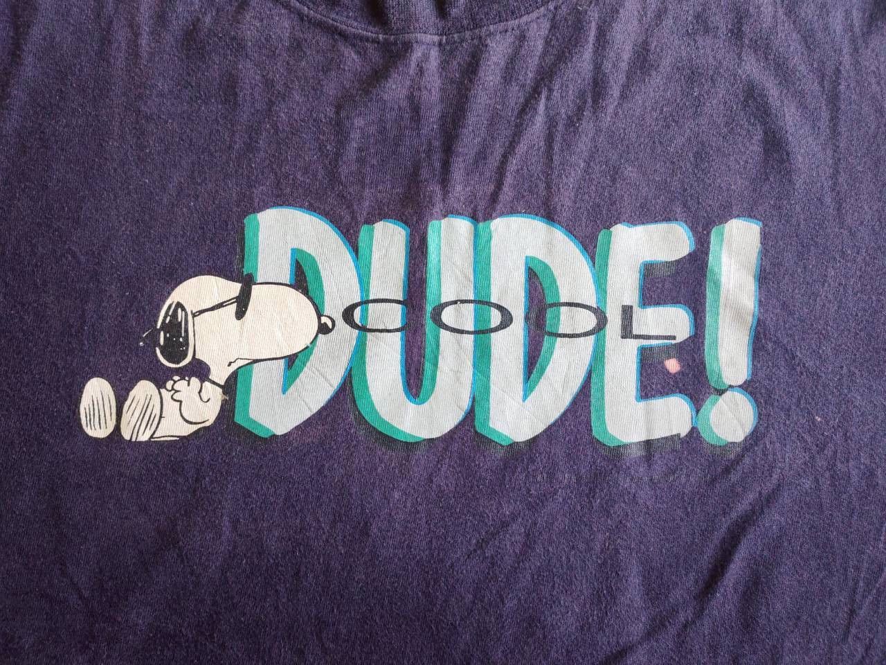 Peanuts 00s snoopy peanuts cool dude funny t shirt navy medium 20/27 Size US M / EU 48-50 / 2 - 2 Thumbnail