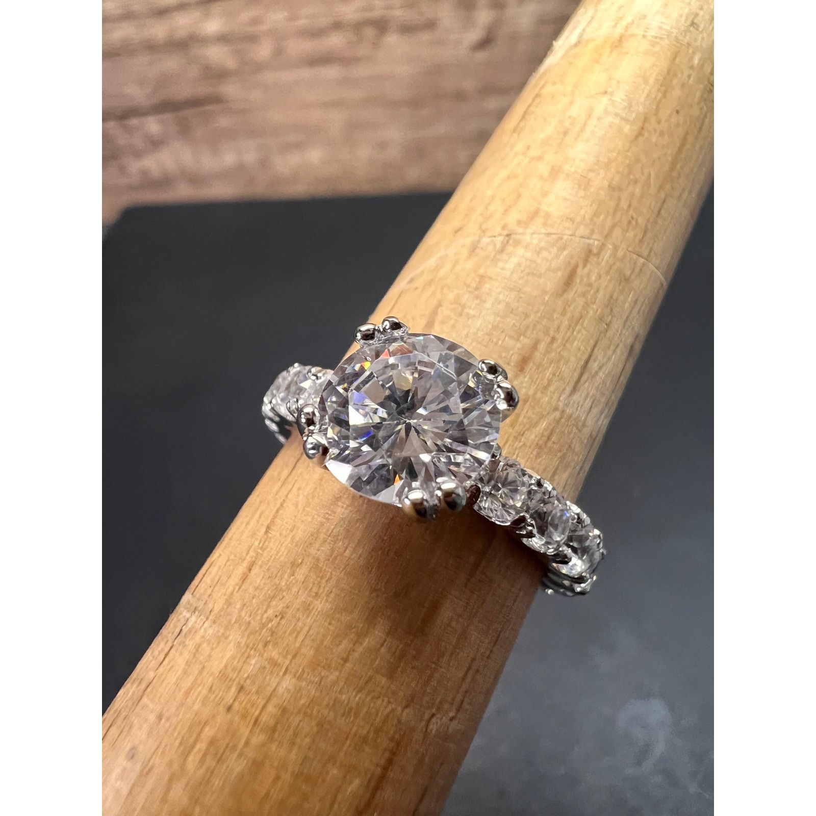 Other Cubic zirconia sterling silver ring size 7 Size ONE SIZE - 13 Thumbnail