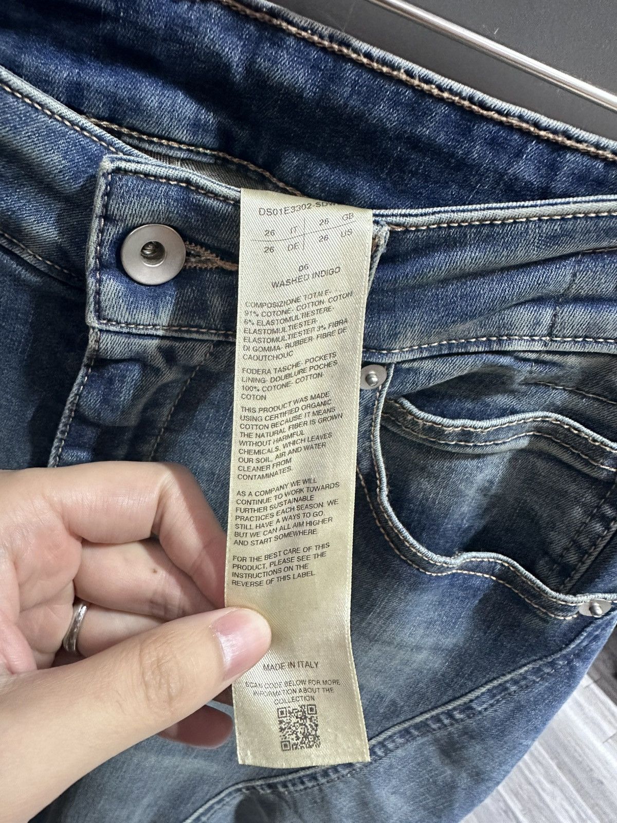 Rick Owens Drkshdw Rick owens drkshdw Bias bootcut washed indigo Size 26" / US 2 / IT 38 - 3 Thumbnail