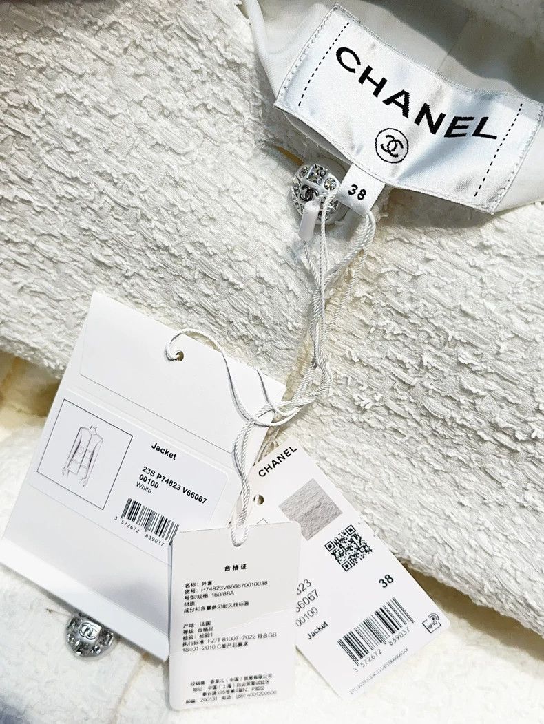 Chanel Chanel 23S spring and summer show white four-pocket diamon Size XS / US 0-2 / IT 36-38 - 4 Thumbnail