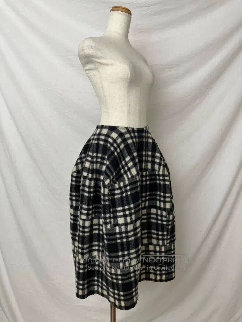 Comme des Garcons Comme Des Garcons size XS Black Plaid Skirt Size 23" - 5 Thumbnail