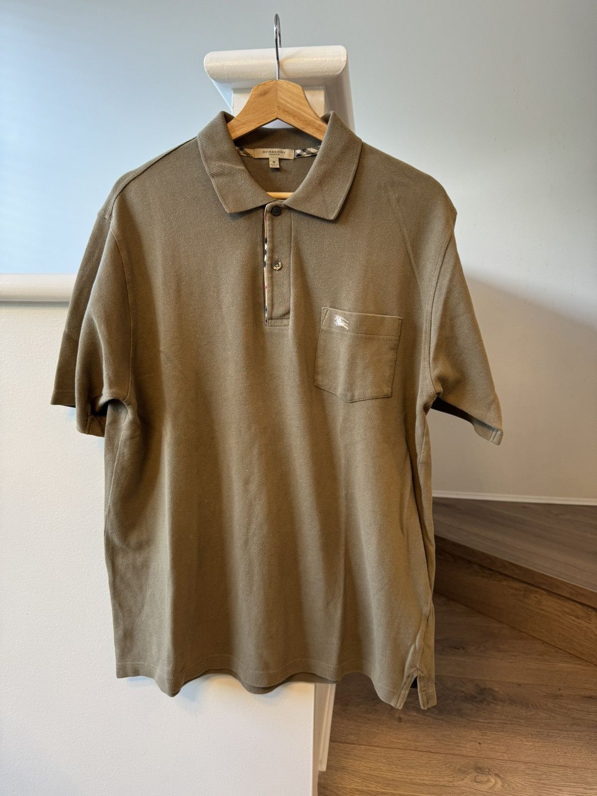 Burberry Green Burberry Polo Size US M / EU 48-50 / 2 - 1 Thumbnail