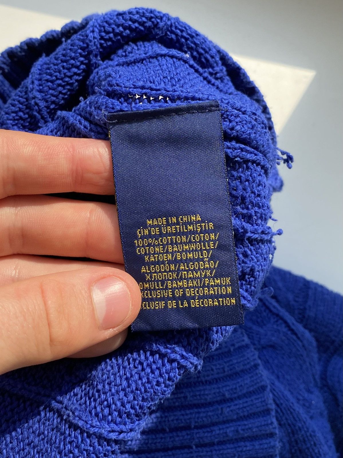 Polo Ralph Lauren Polo Ralph Lauren Wool Cashmere Blend Cable Knit SweaterBlue Size US M / EU 48-50 / 2 - 6 Thumbnail