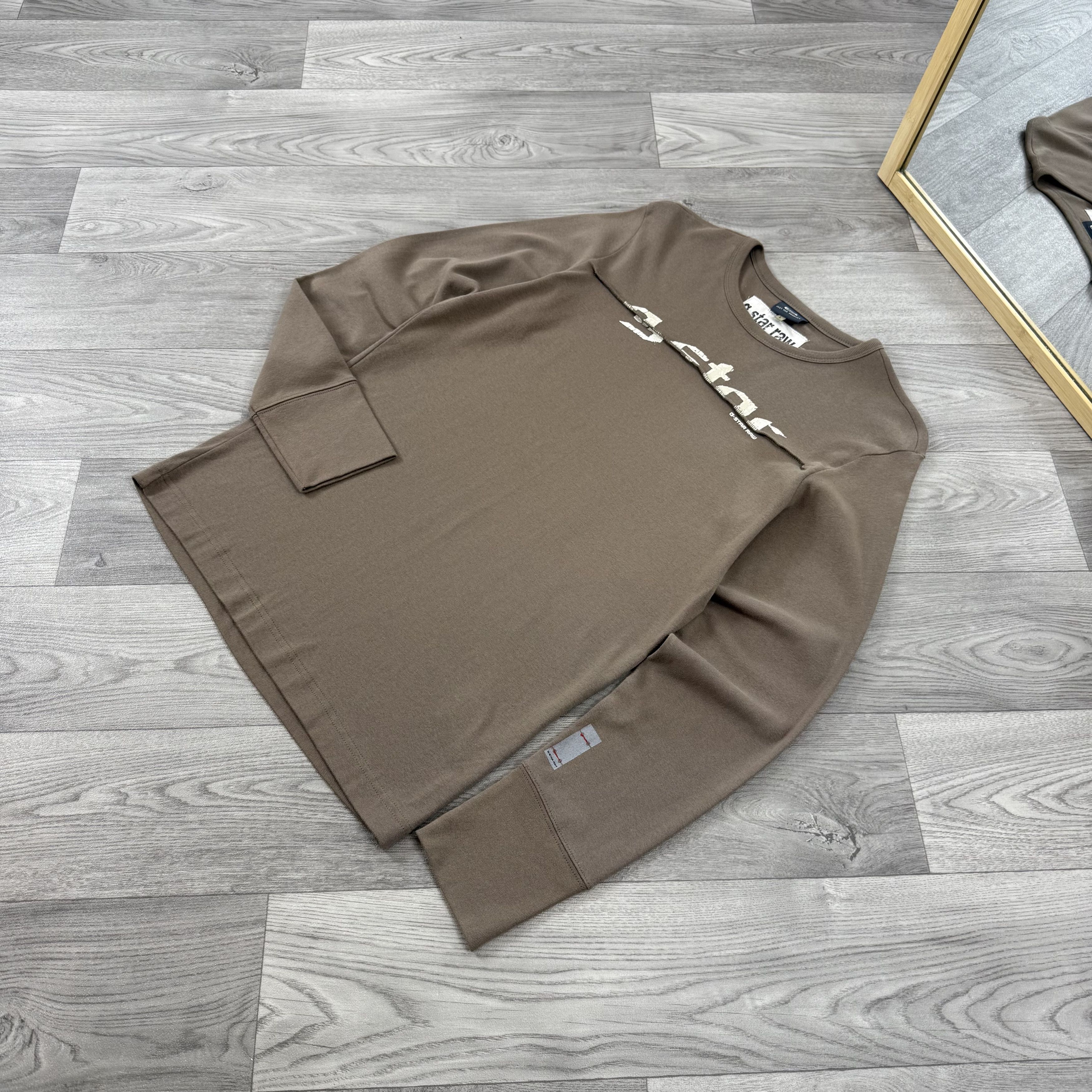G-Star Vintage G-Star Raw Graphic Brown Long Sleeve Tee Shirt Size US L / EU 52-54 / 3 - 3 Thumbnail