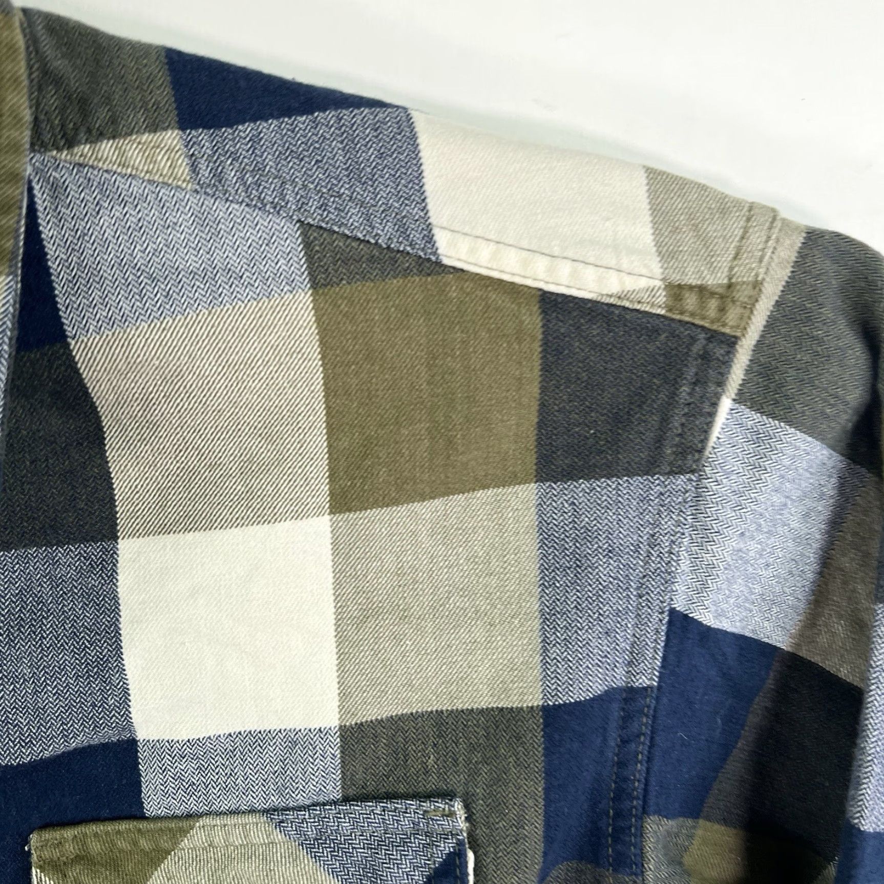 Vintage Bob Timberlake Plaid Shirt Mens Size M Blue/Green Long Sleeve Button-Up Size US M / EU 48-50 / 2 - 2 Thumbnail
