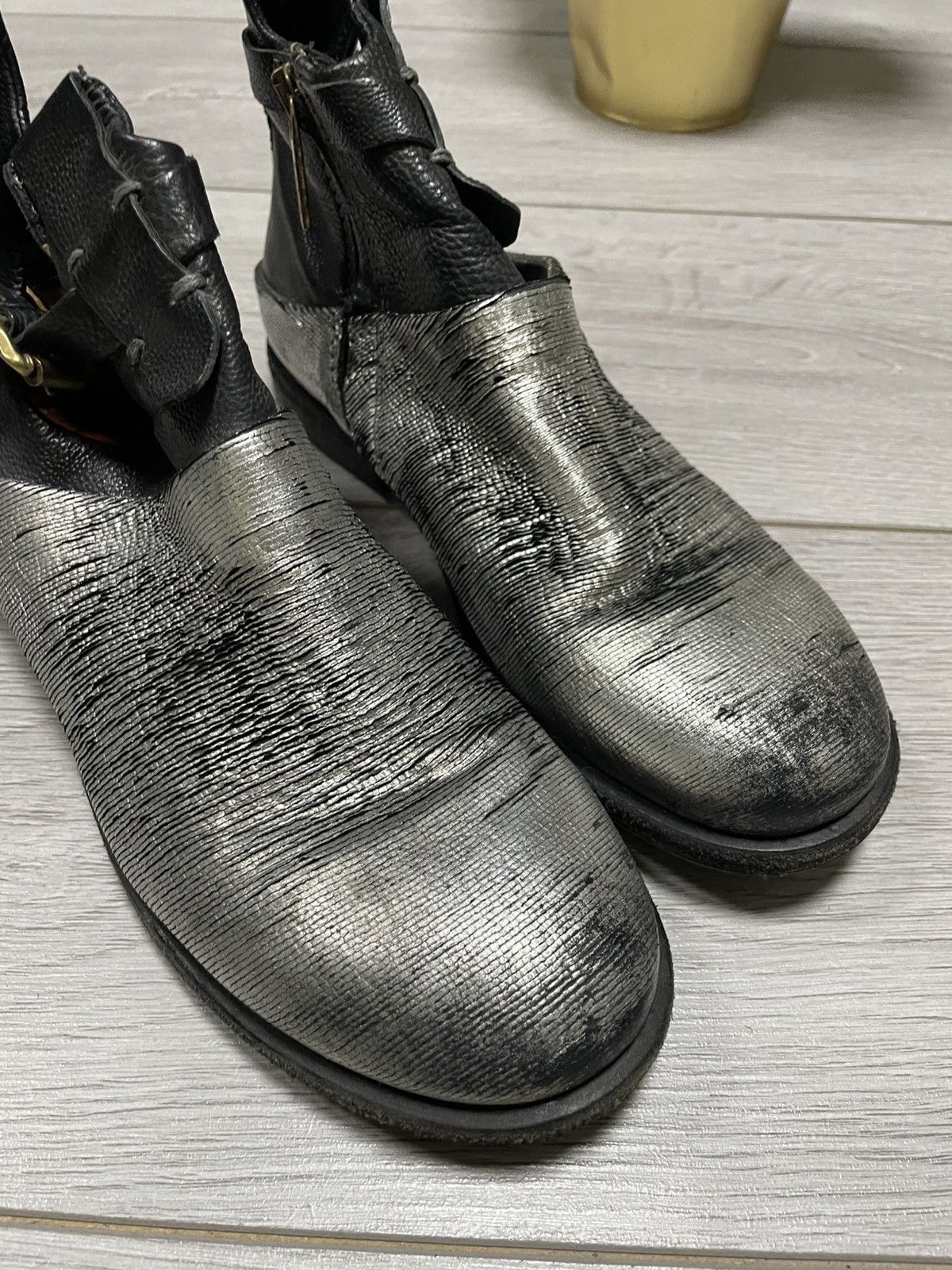 A.S.98 A.S.98 engineered leather high boots silver belts eb0 Size US 6 / IT 36 - 3 Thumbnail