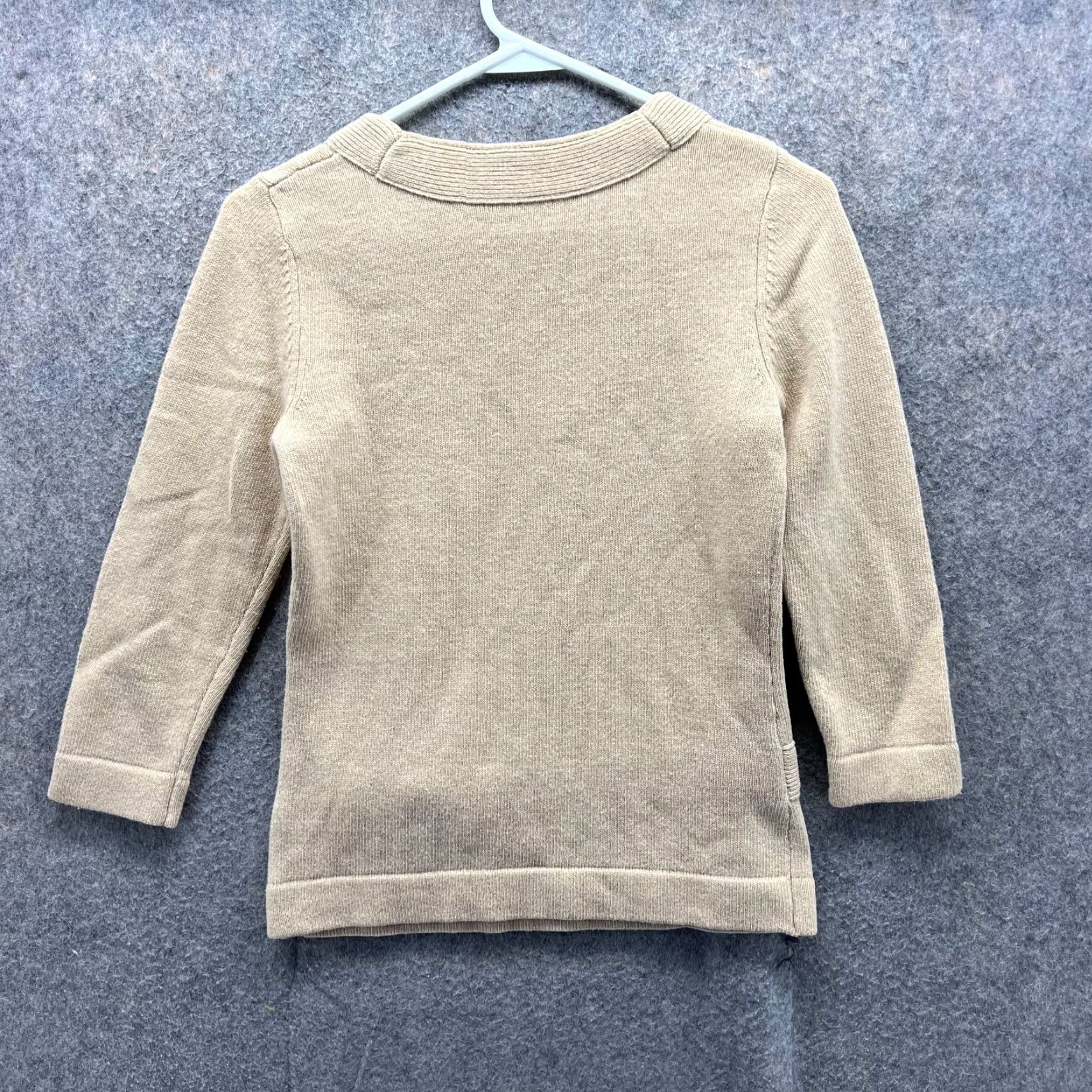 Brooks Brothers VINTAGE Brooks Brothers Sweater Women XS Ladies Khaki Crewneck Pullover Bow Tie Knit Size XS / US 0-2 / IT 36-38 - 2 Thumbnail