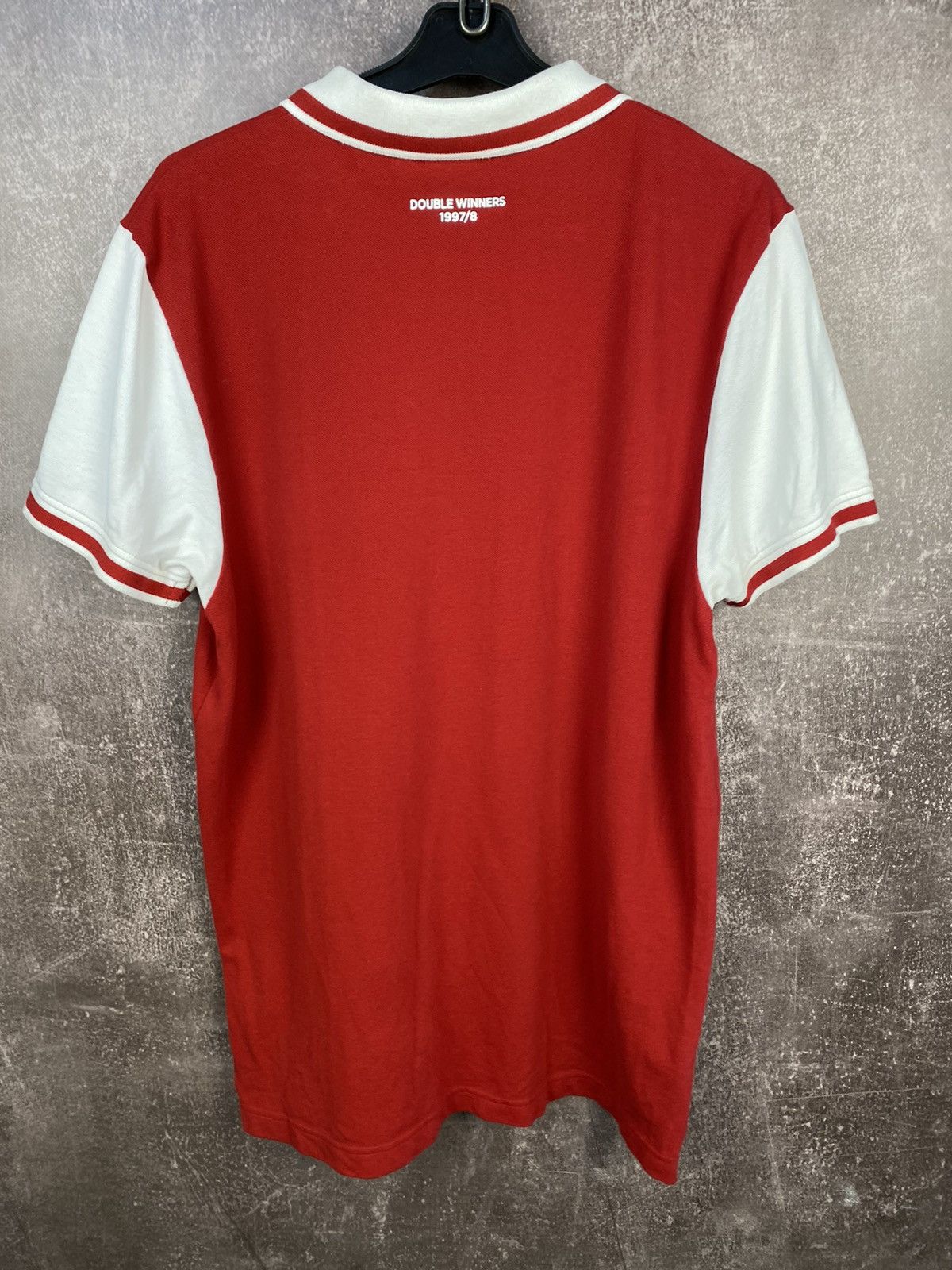 Nike × Vintage Vintage Arsenal JVC 98/99 Home Soccer Polo Size US M / EU 48-50 / 2 - 2 Thumbnail