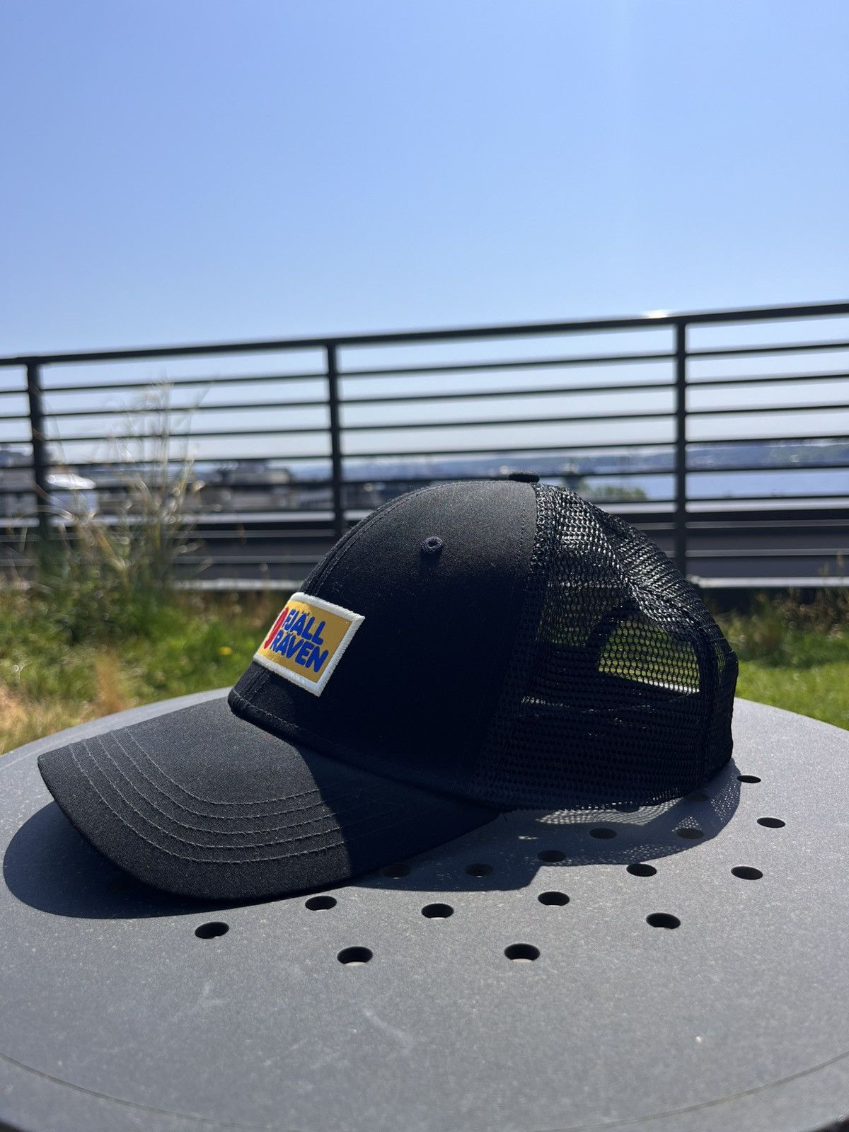 Fjallraven Fjällräven Logo Trucker Cap – Black (L/XL) Size ONE SIZE - 5 Thumbnail