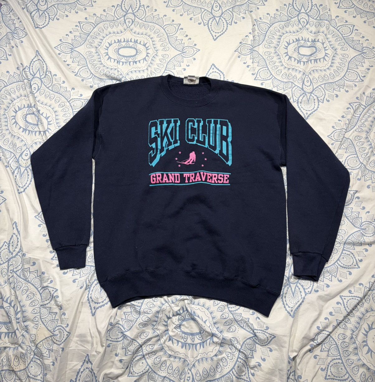 Vintage Vintage Ski Club Sweater Size US XL / EU 56 / 4 - 1 Thumbnail