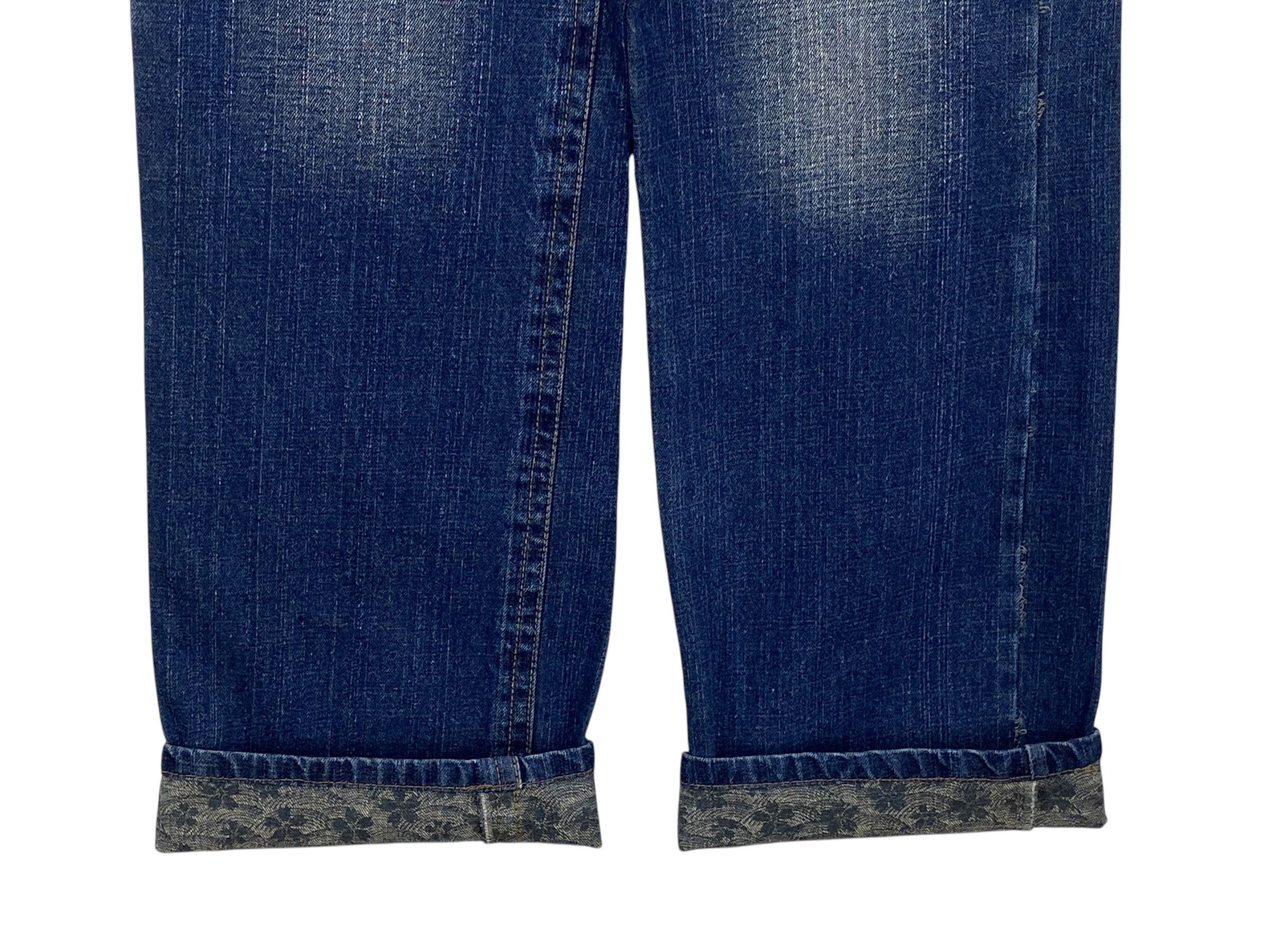 Japanese Brand Koi Painted Sukajan Jeans Nishikigoi Printed Denim Jeans Size US 34 / EU 50 - 8 Thumbnail