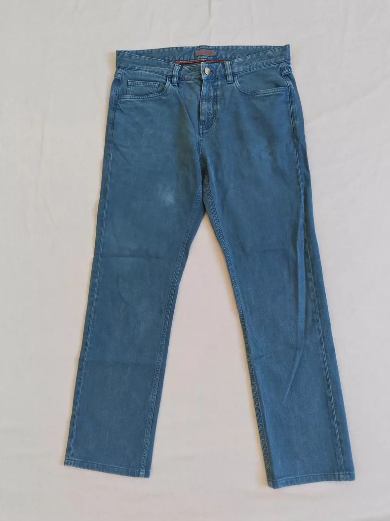 Loro Piana LORO PIANA Men's casual water-wash denim jeans Size US 33 - 1 Thumbnail