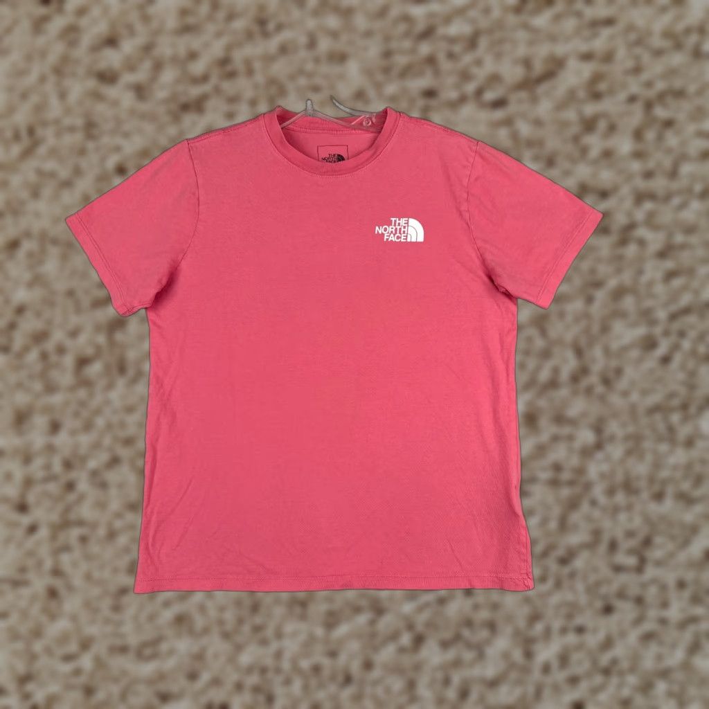 The North Face The North Face Shirt Women Medium Pink Crew Neck Short Sleeve 100% Cotton Logo Embroidered Casual Solid Womens Size M / US 6-8 / IT 42-44 - 1 Thumbnail