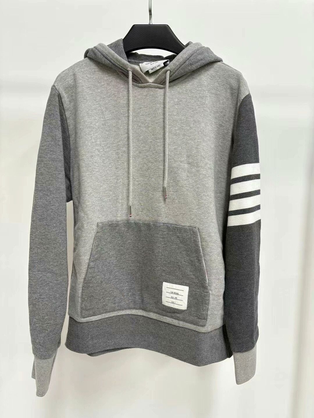Thom Browne thom browne gray hoodie with stripes Size US S / EU 44-46 / 1 - 1 Thumbnail