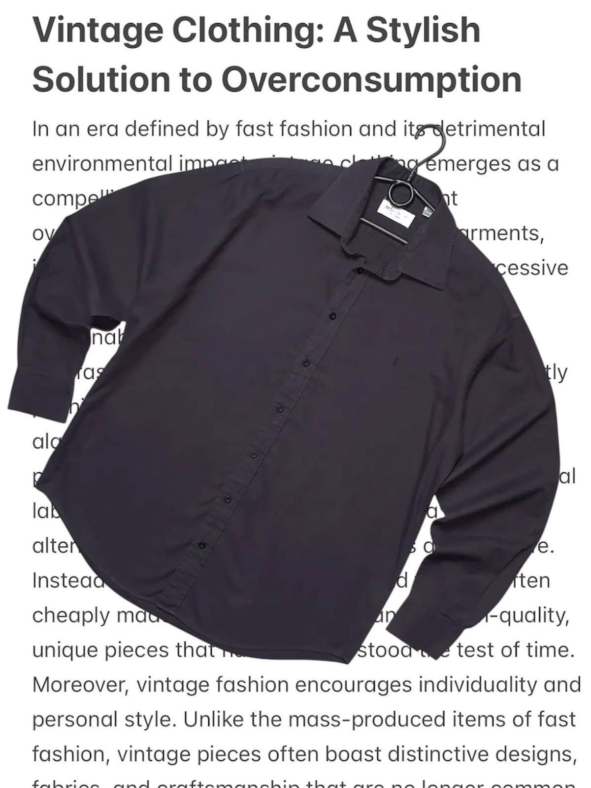 Vintage × Yves Saint Laurent Vintage Yves Saint Laurent shirt YSL logo size L Size US L / EU 52-54 / 3 - 1 Thumbnail