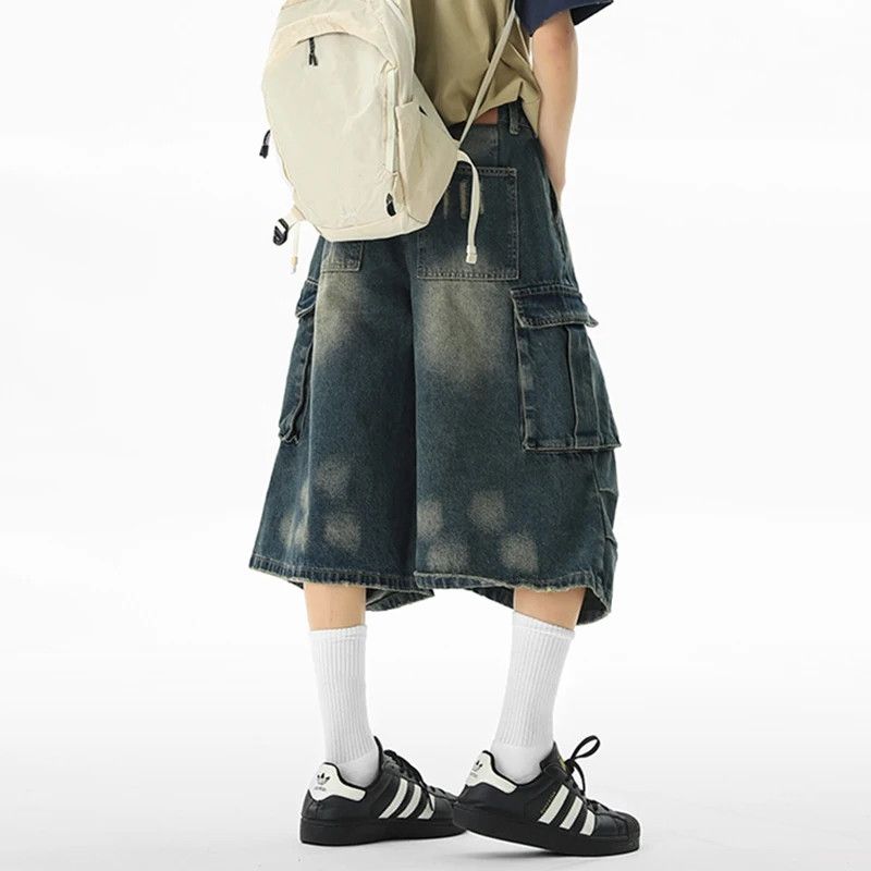 Japanese Brand × Jean Seven Quarter Jeans Cargo Multi pocket Size US 33 - 5 Thumbnail