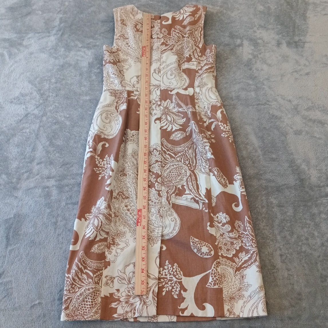 Talbots **Talbots Brown Floral Knee Length Pencil Dress Size 2 Lined** User: **Talbots Brown Floral Knee-Length Pencil Dress Size 2 Lined** Size XS / US 0-2 / IT 36-38 - 4 Thumbnail