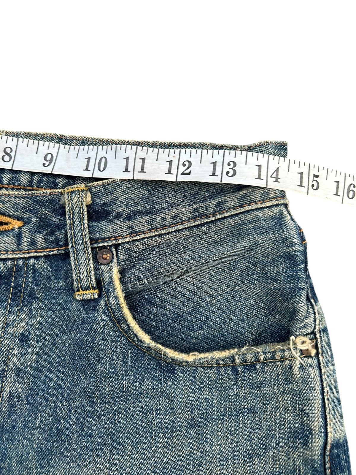 Kapital Thrashed Vintage Edwin 505XX Selvedge Distressed Denim Jeans Size US 29 - 16 Thumbnail