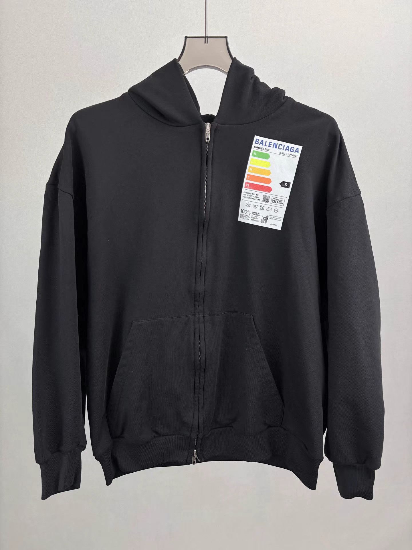 Balenciaga BALENCIAGA Black Zip-Up Jacket Fridge Magnet Size US M / EU 48-50 / 2 - 1 Thumbnail