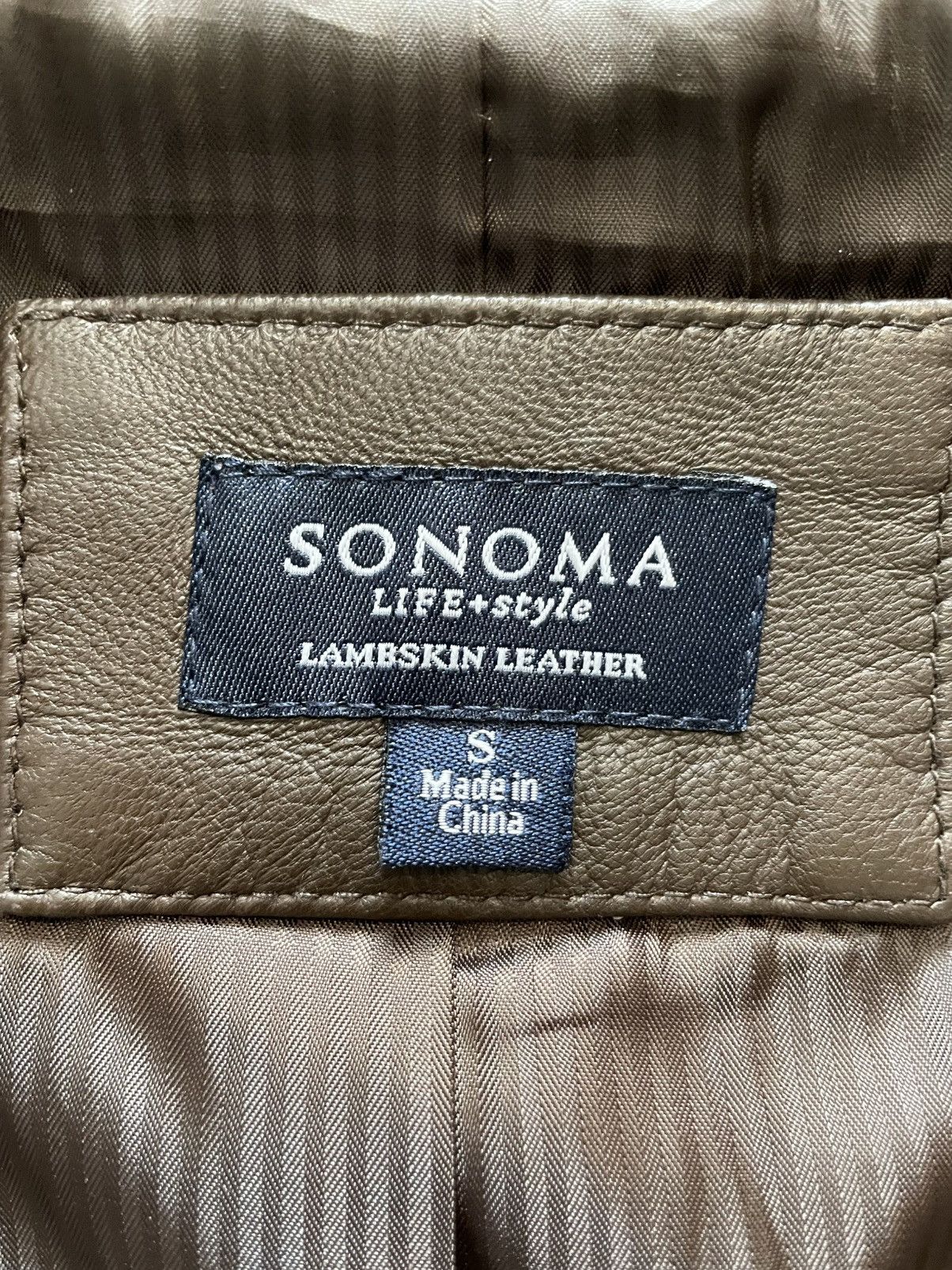 Sonoma Sonoma Lamb Skin Butter Soft Brown Leather Jacket- Small Size S / US 4 / IT 40 - 7 Thumbnail