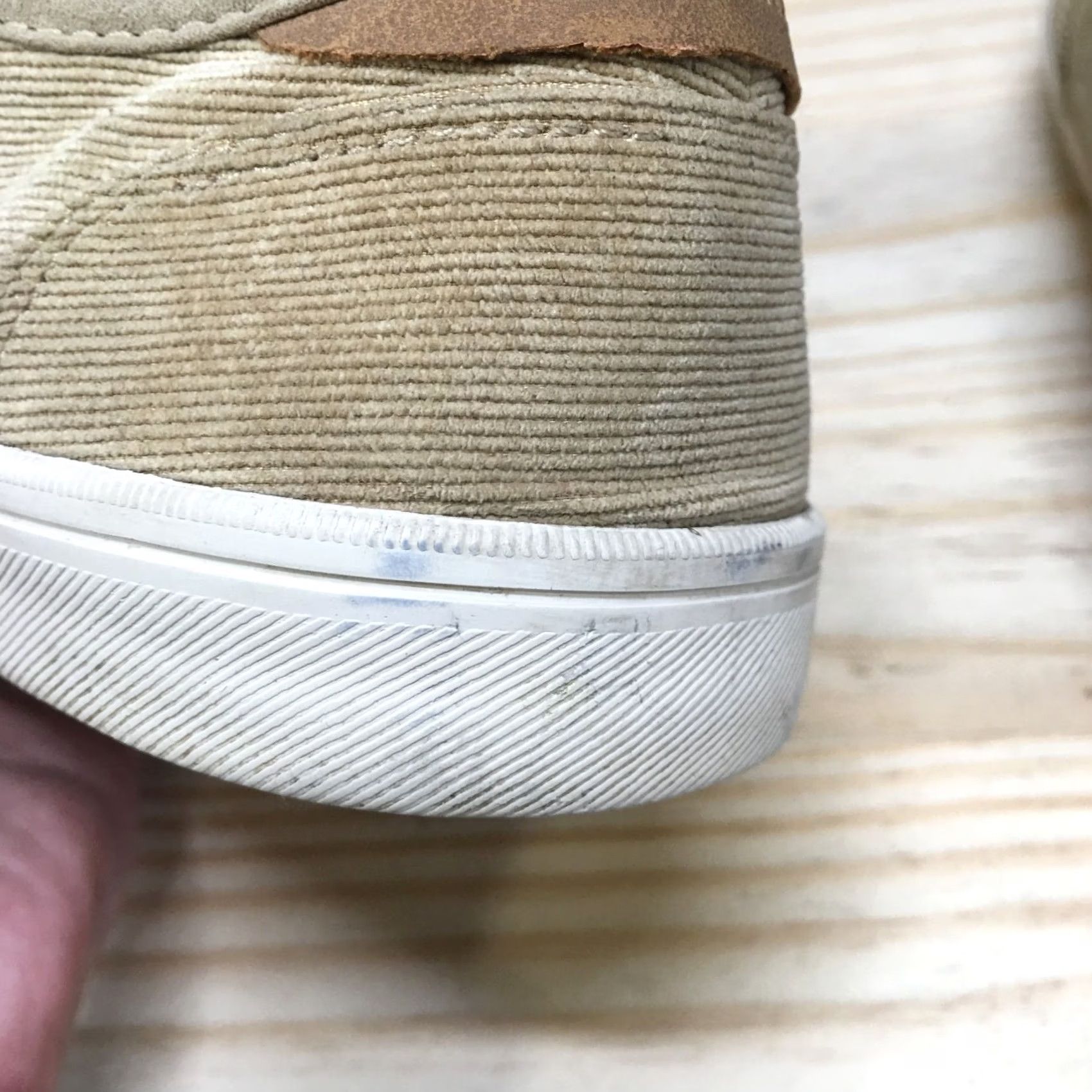 Toms TOMS Mens 9 M Tan Corduroy Lace Up Casual Sneakers Canvas Comfort Shoes Size US M / EU 48-50 / 2 - 3 Thumbnail