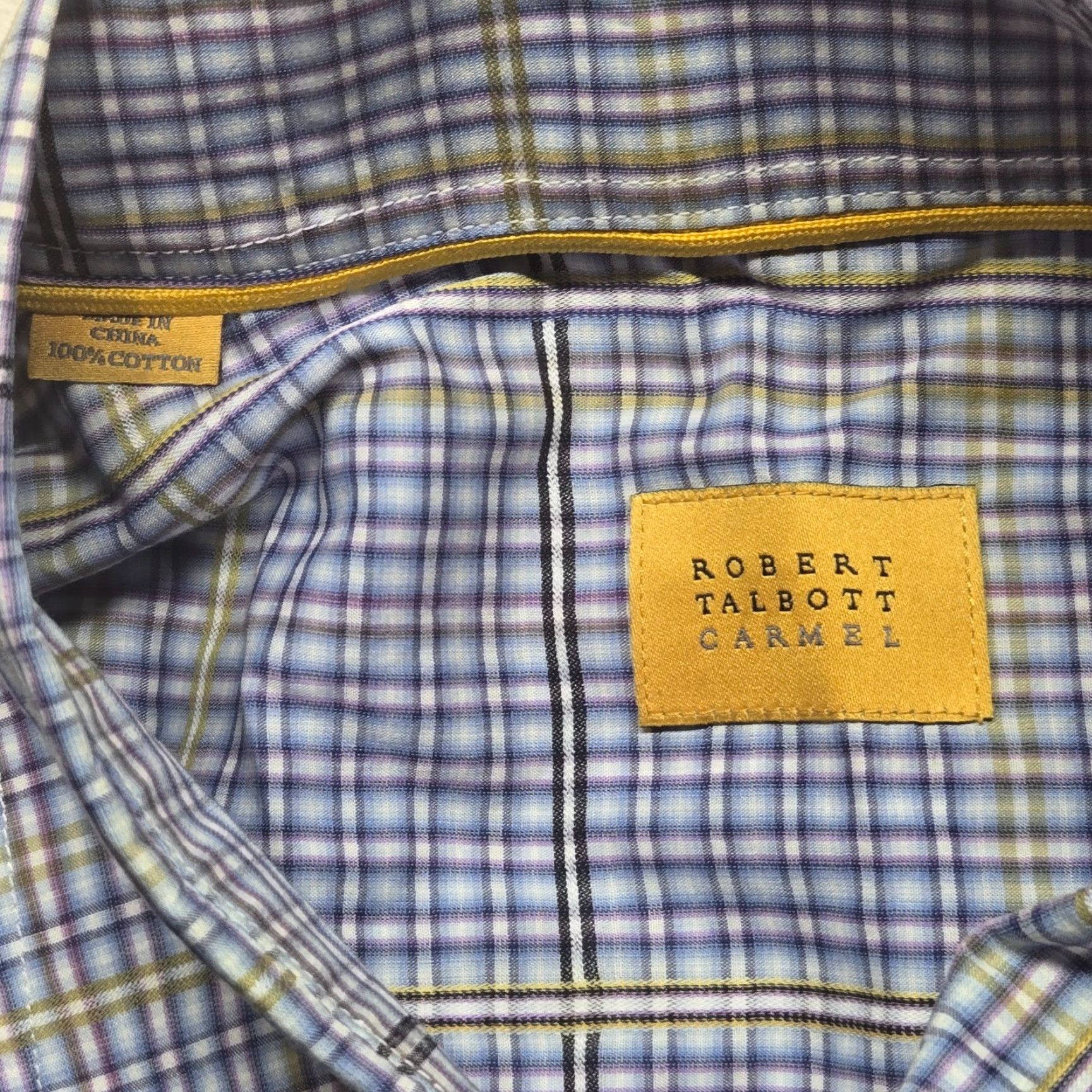 Robert Talbott Robert Talbott Carmel Blue Checkered Long Sleeve Button-Down Shirt Adult Mens XL Size US XL / EU 56 / 4 - 3 Thumbnail