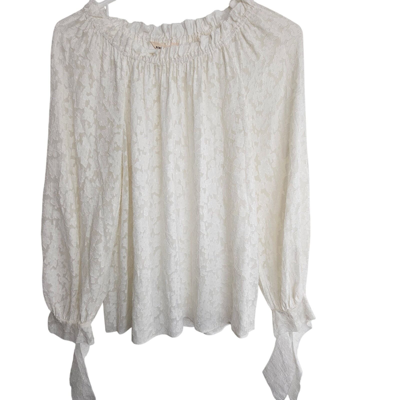 Rebecca Taylor Rebecca Taylor Womens Julia Silk Top Sz 2 Floral Lace Luxury Size XS / US 0-2 / IT 36-38 - 2 Thumbnail