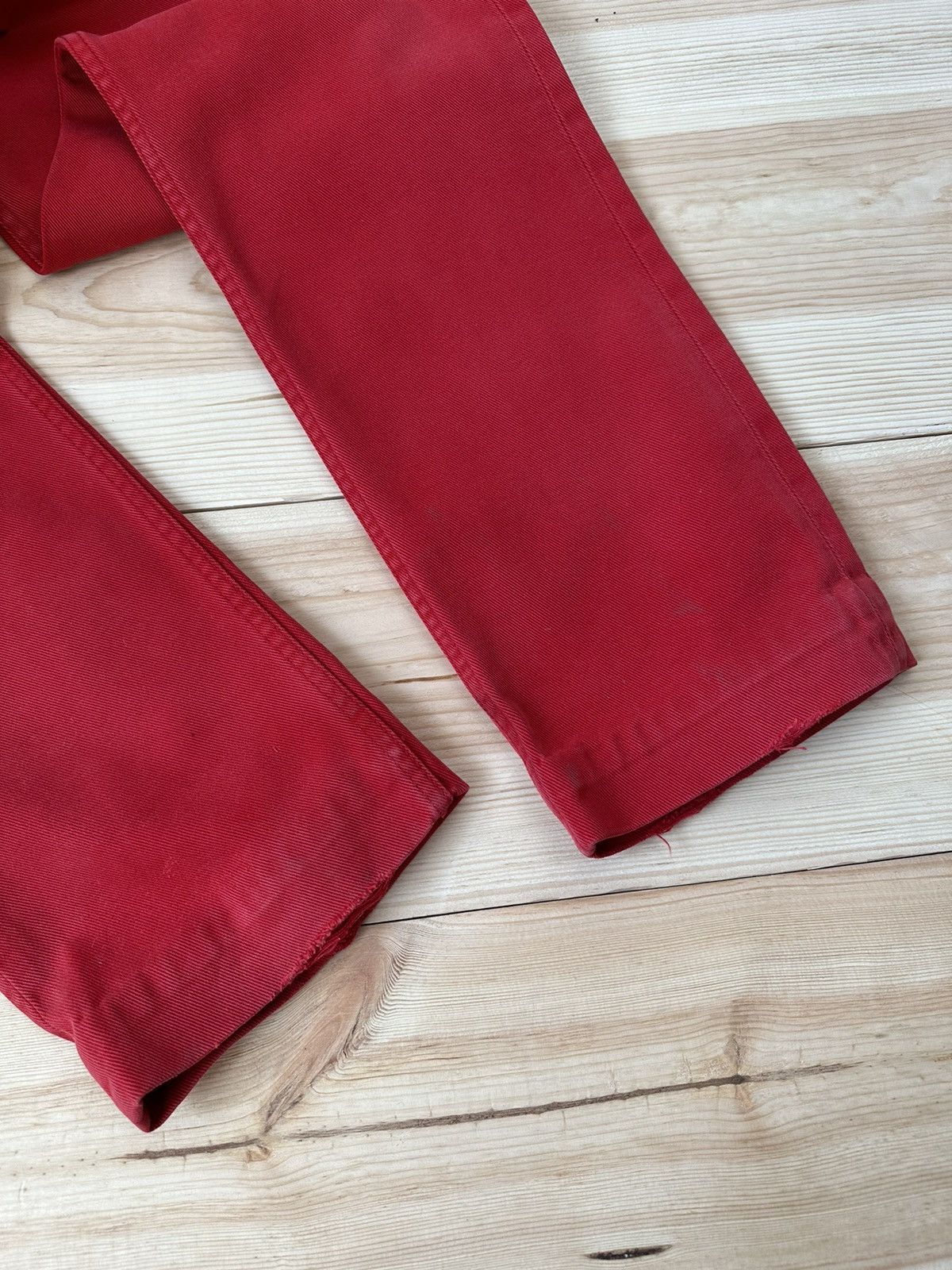 Levi's made in USA 🇺🇸 LEVIS 501 Vintage Red Denim Pants Size US 29 - 11 Thumbnail