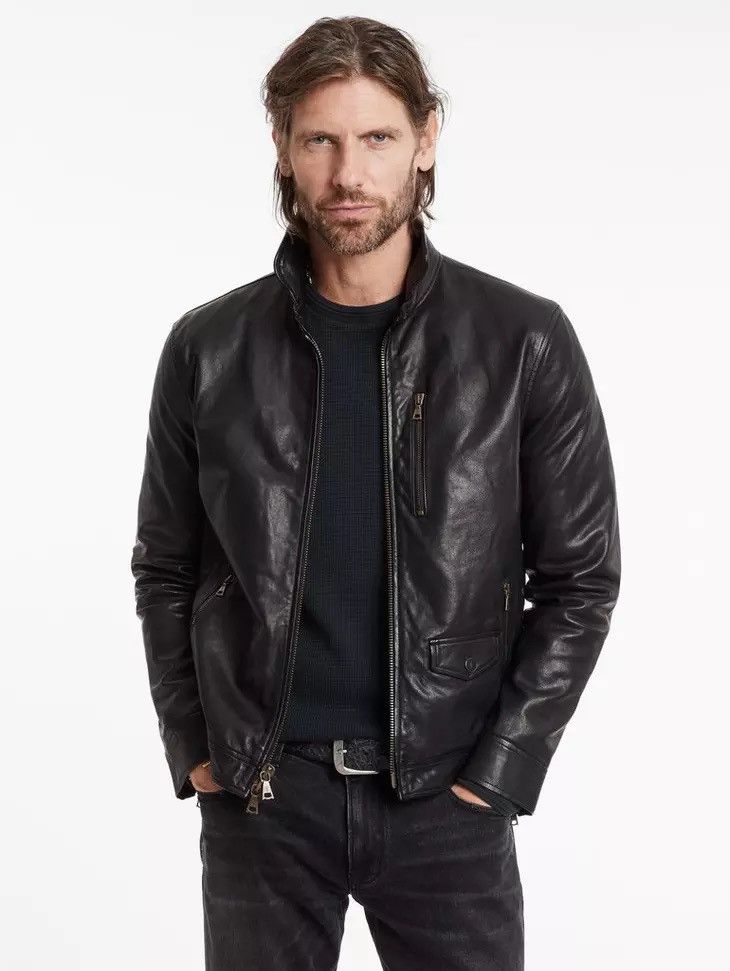 York Leather Jacket. size EU 48 USA 38