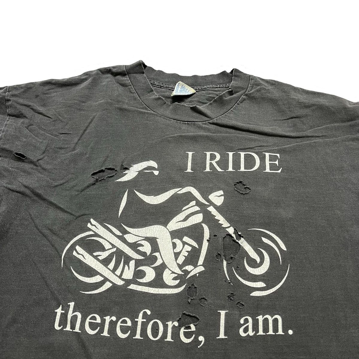 Harley Davidson × Vintage vintage harley davidson thrashed tshirt Size US XL / EU 56 / 4 - 5 Thumbnail
