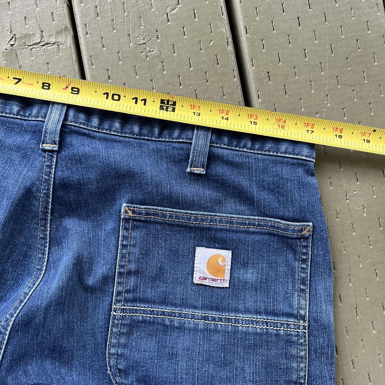 Carhartt Vintage Y2K Carhartt denim blue double knee work wear pants Size US 34 / EU 50 - 5 Thumbnail