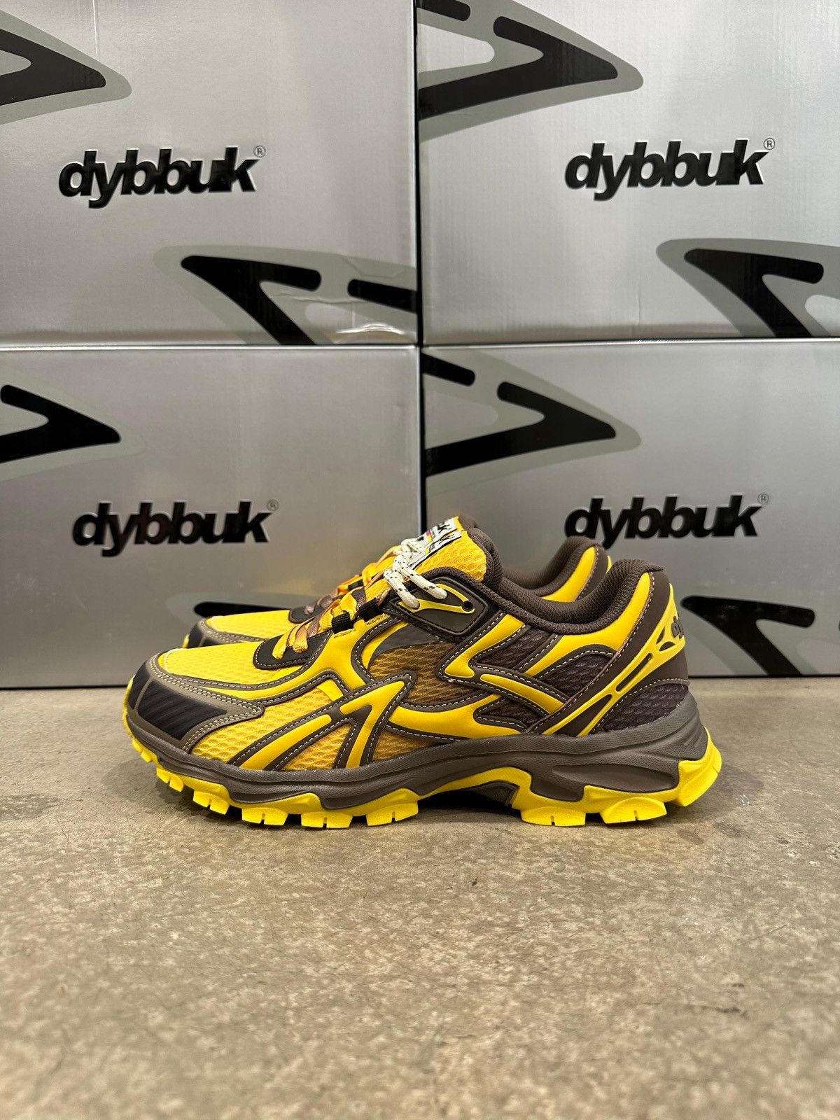 Dybbuk DYBBUK - Vortex V.2 Sneakers Brown Yellow Size US 11 / EU 44 - 3 Thumbnail