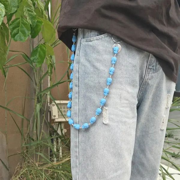 VIBE Bead Flower Three Tier Silvery Pants Chain Size ONE SIZE - 1 Thumbnail