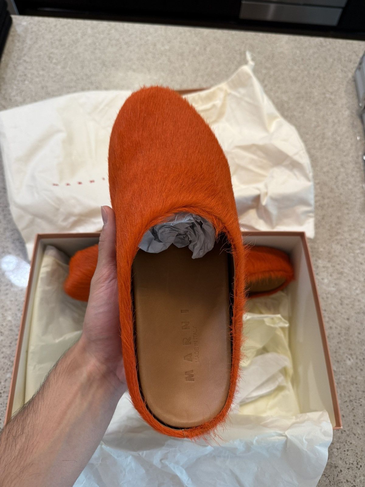 Marni Marni ‘Orange’ Sabot Slippers Size US 13 / EU 46 - 2 Thumbnail