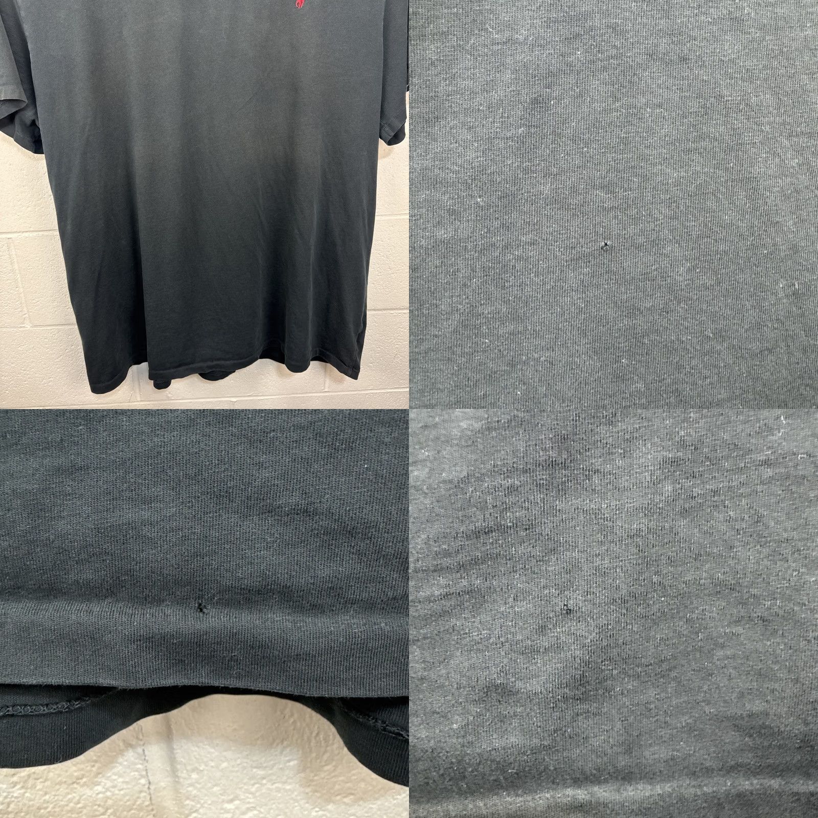 Ralph Lauren VINTAGE Polo Ralph Lauren T Shirt Mens 3XB Big Black V Neck Short Sleeve Red Logo Size US XXL / EU 58 / 5 - 8 Thumbnail