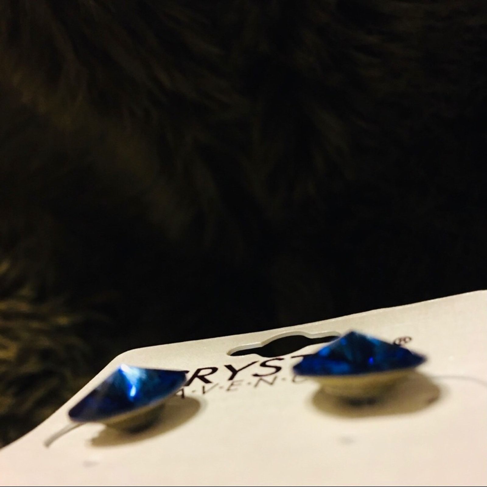 Jewelry Crystal Avenue blue Swarovski pierced earrings Size ONE SIZE - 3 Thumbnail
