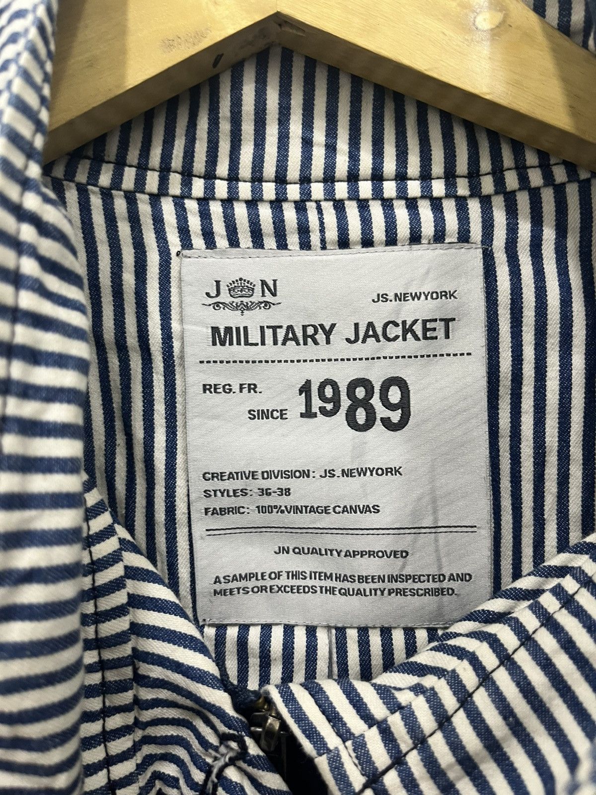 Japanese Brand JS. Newyork Military Jacket Y2K Vtg Size US L / EU 52-54 / 3 - 3 Thumbnail
