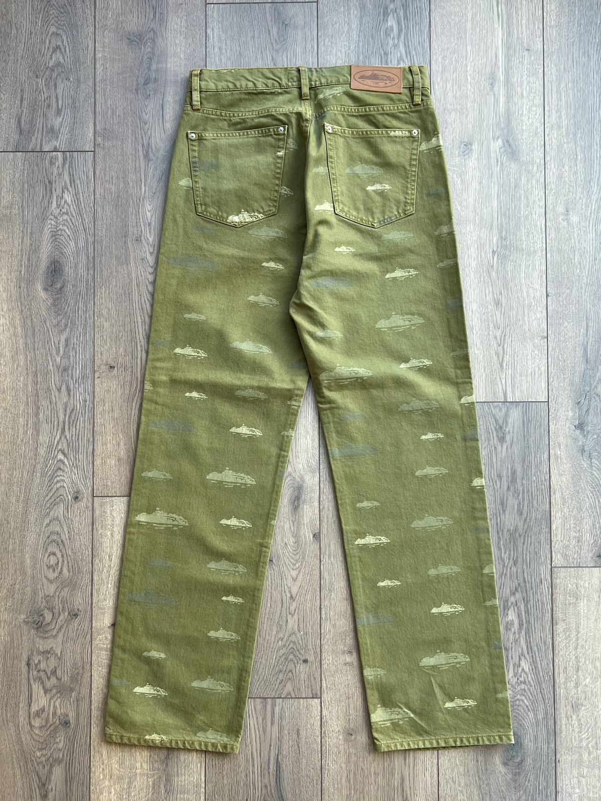 Corteiz Corteiz Alcatraz Pattern Denim Jeans “Khaki” Large Size US 34 / EU 50 - 2 Thumbnail