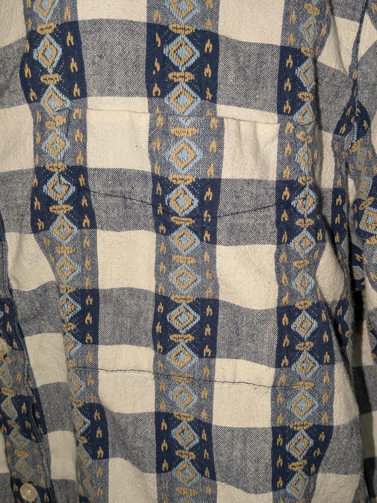 Blair VTG 90s Blair Men's Bohemian 100% Cotton Button Up Shirt 3XL Size US XXL / EU 58 / 5 - 2 Thumbnail
