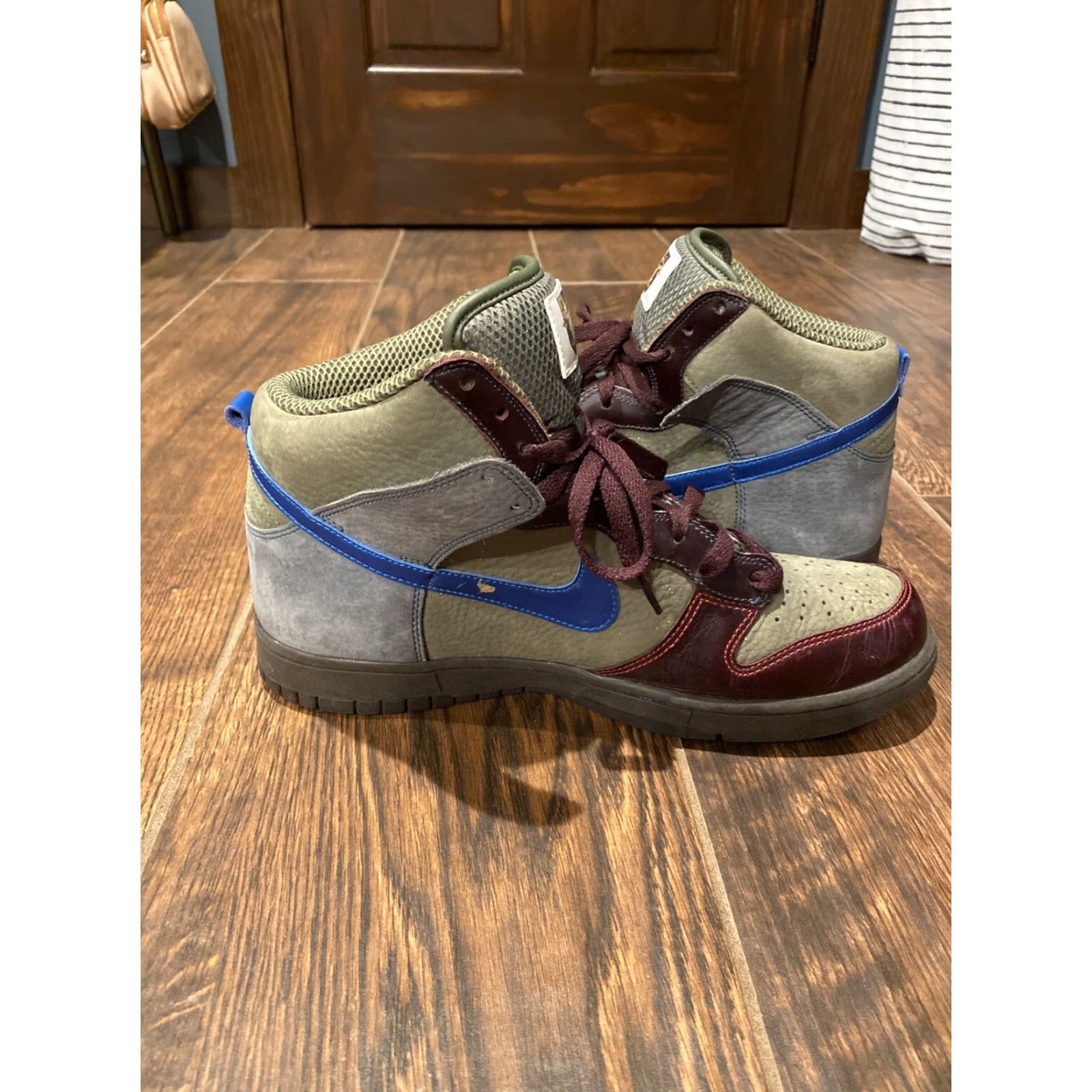 Nike **Nike Dunk High Olive/Military Blue-Blue Fox World Cup 10** User: **Nike Dunk High Olive/Military Blue-Blue Fox World Cup Size 10** Size US 10 / EU 43 - 7 Thumbnail