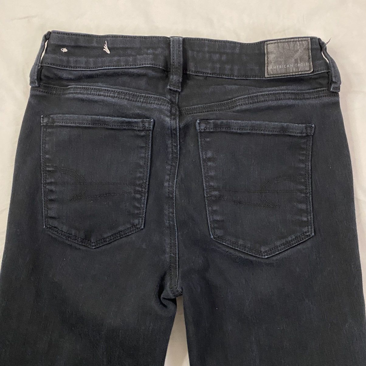 American Eagle Outfitters American Eagle Jeans Women's Black Sz 4 Stretch EUC Size 27" / US 4 / IT 40 - 4 Thumbnail
