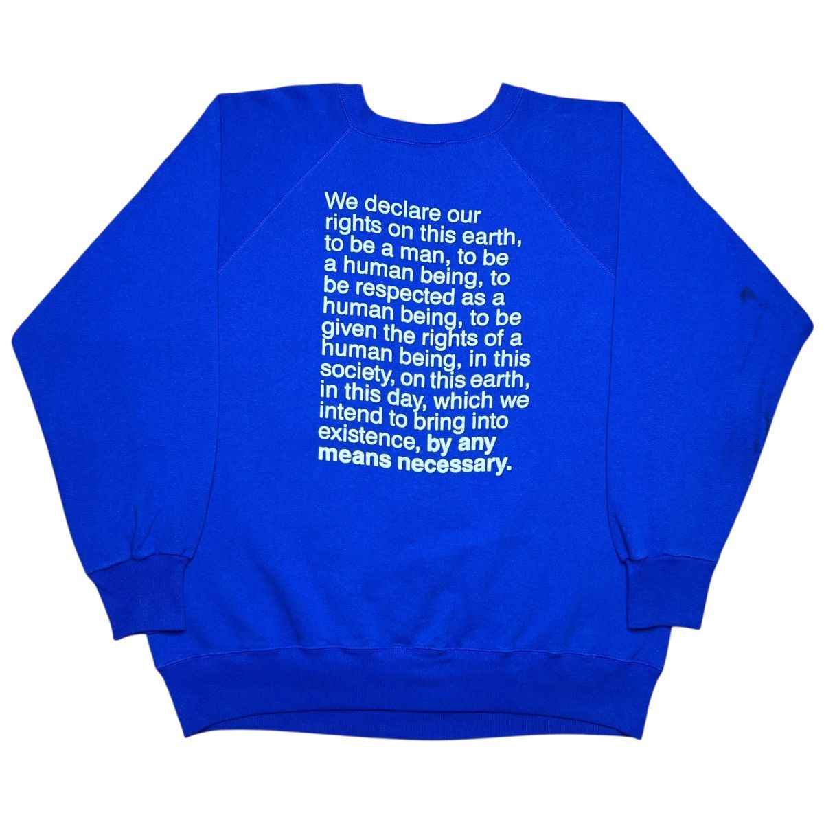 Rap Tees Malcolm X By Any Means Necessary Black Activist Sweatshirt Size US XXL / EU 58 / 5 - 2 Thumbnail