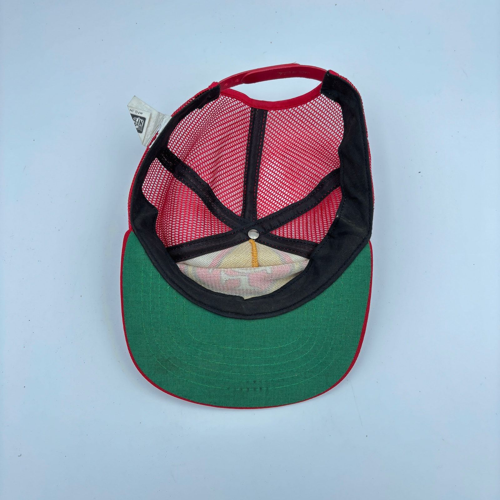 NFL × New Era × Vintage Vintage 80s San Francisco 49ers New Era Trucker Hat Snapback Size ONE SIZE - 7 Thumbnail