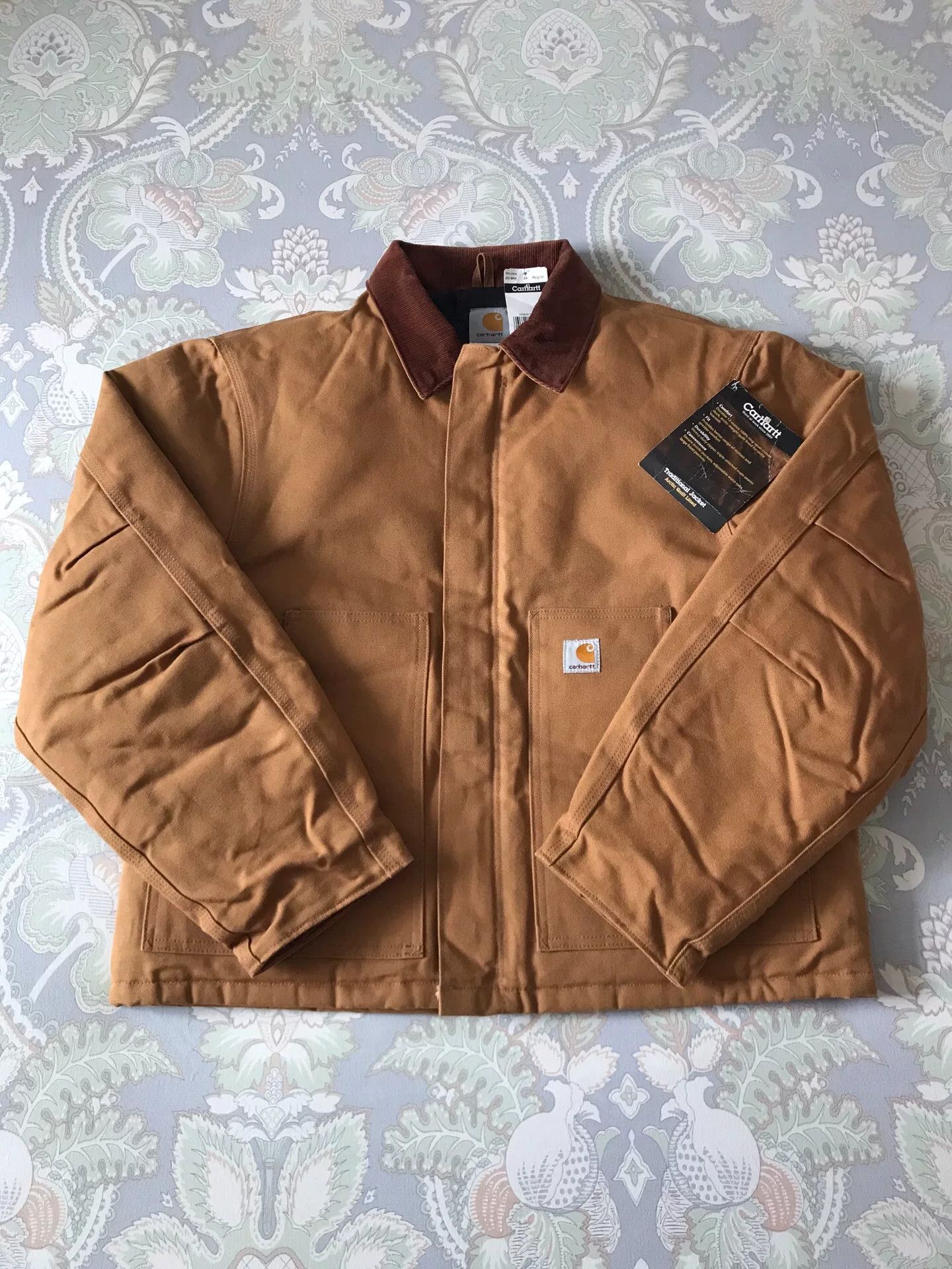 Carhartt Carhartt J02 Brown Canvas Work Jacket Size US S / EU 44-46 / 1 - 1 Thumbnail
