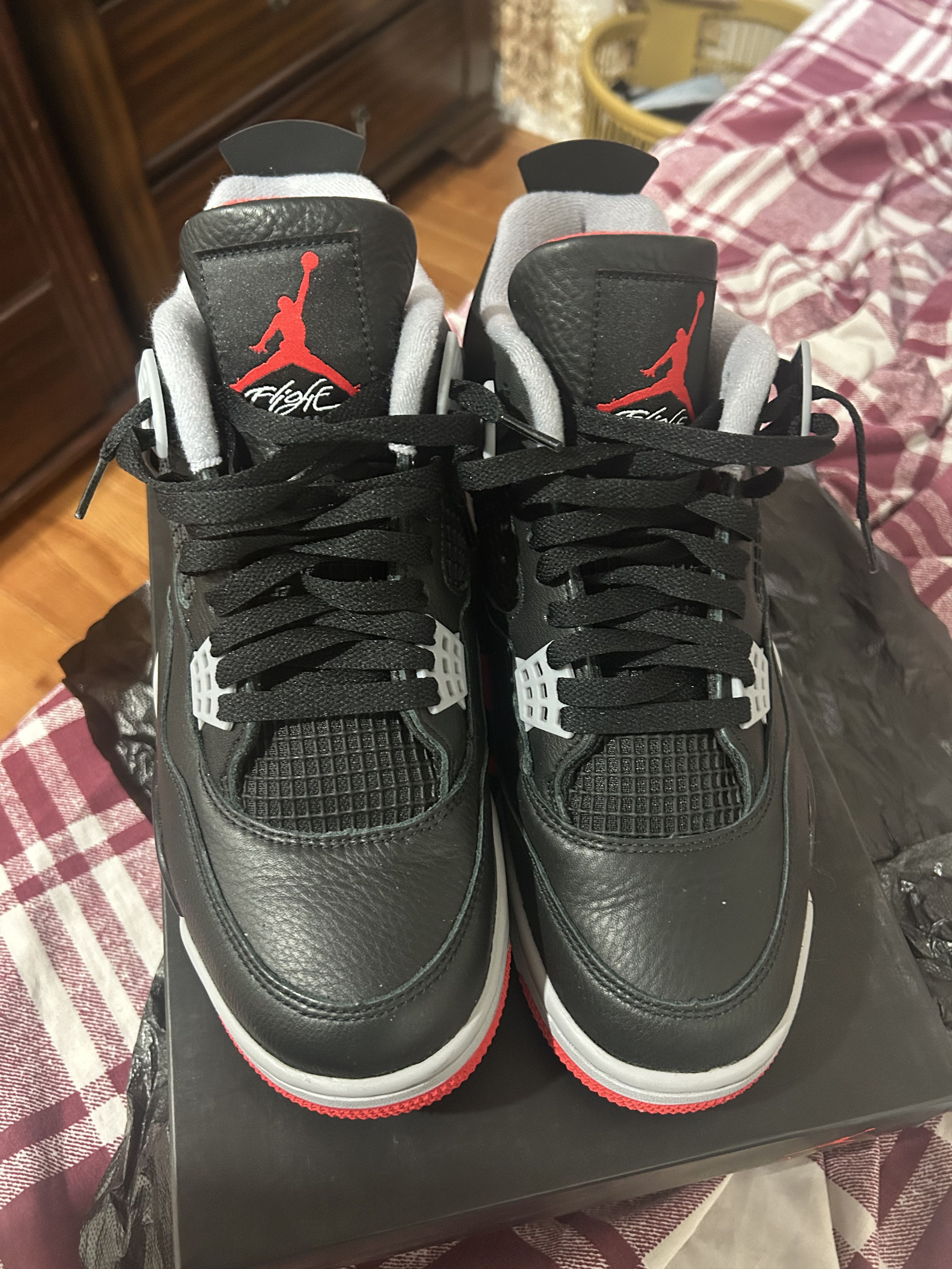 Jordan Brand Jordan 4 bred reimagined Size US 10 / EU 43 - 1 Thumbnail