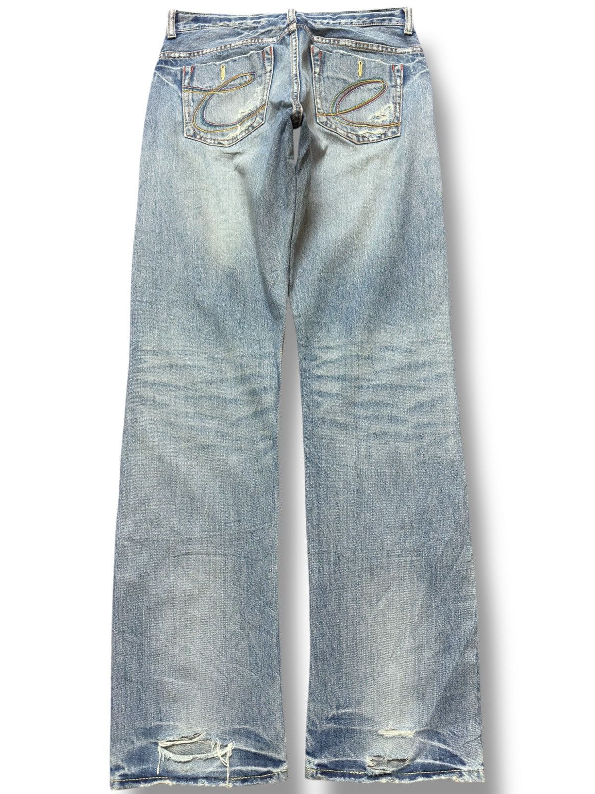 Kapital Vintage CLDM&Co Faded Grunge Distressed Denim Size US 31 - 4 Thumbnail