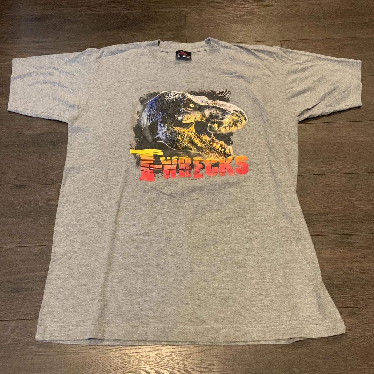 Designer Vintage Jurassic Park T Wrecks T Shirt 90s Medium Size US M / EU 48-50 / 2 - 2 Thumbnail